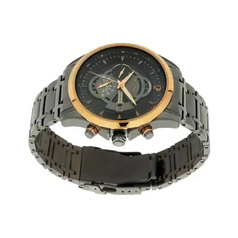 Titan Maritime Chronograph Lateen Sail Anthracite Dial Men's Watch- 1830KM01